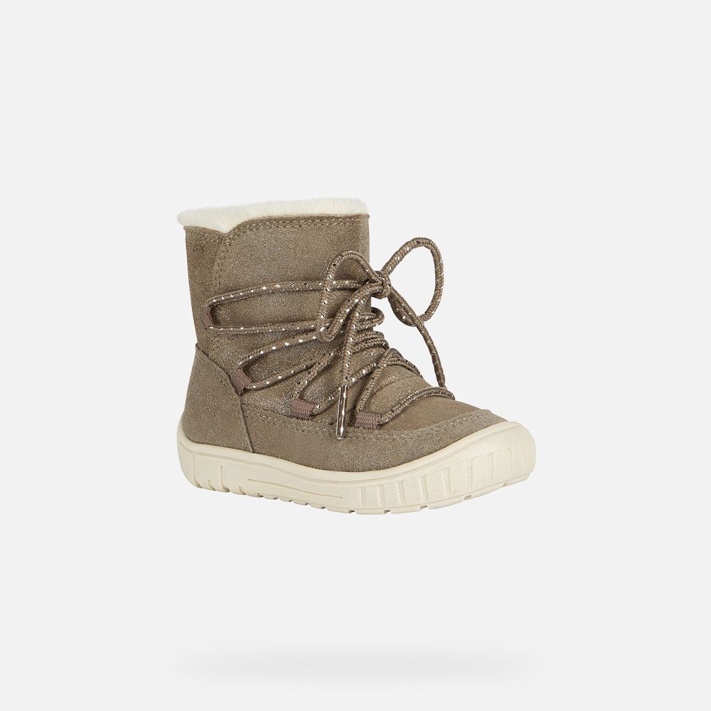 Botas Geox Bebe Cinzentas Escuro - Omar Girl - RYCBQ1658